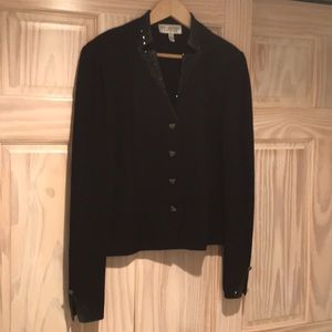 Black evening jacket by St John